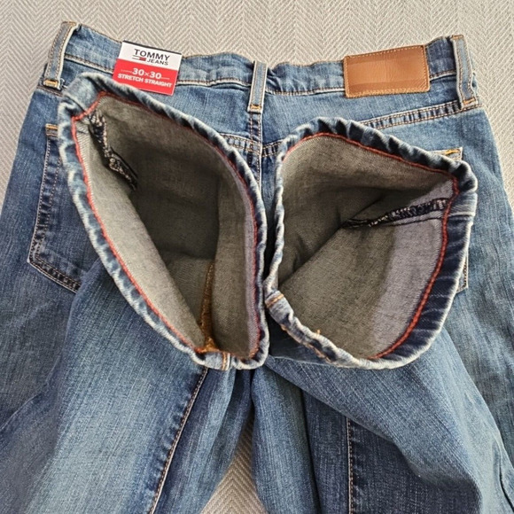 Tommy Hilfiger Jeans Women's 8 (30x30) Dark Wash Stretch Straight Style#78C1773 - Picture 8 of 16